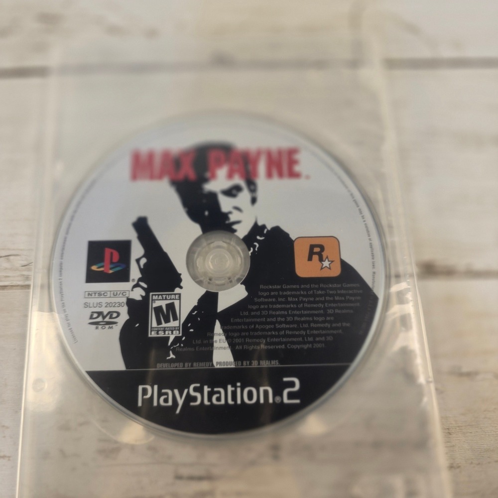 Max Payne Sony PlayStation 2 PS2 Game Disc Only SLUS 20230 Rockstar Games